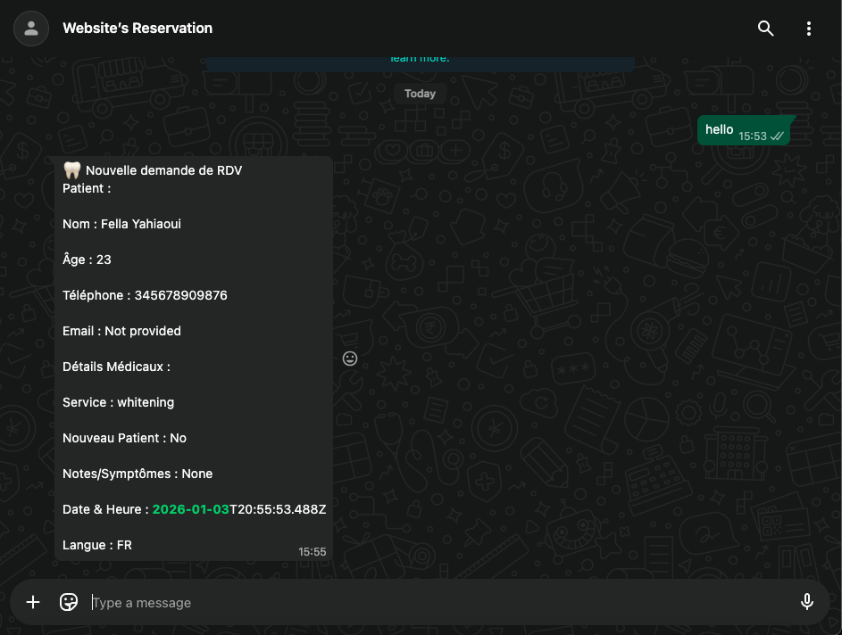 Prestations Management Screenshot