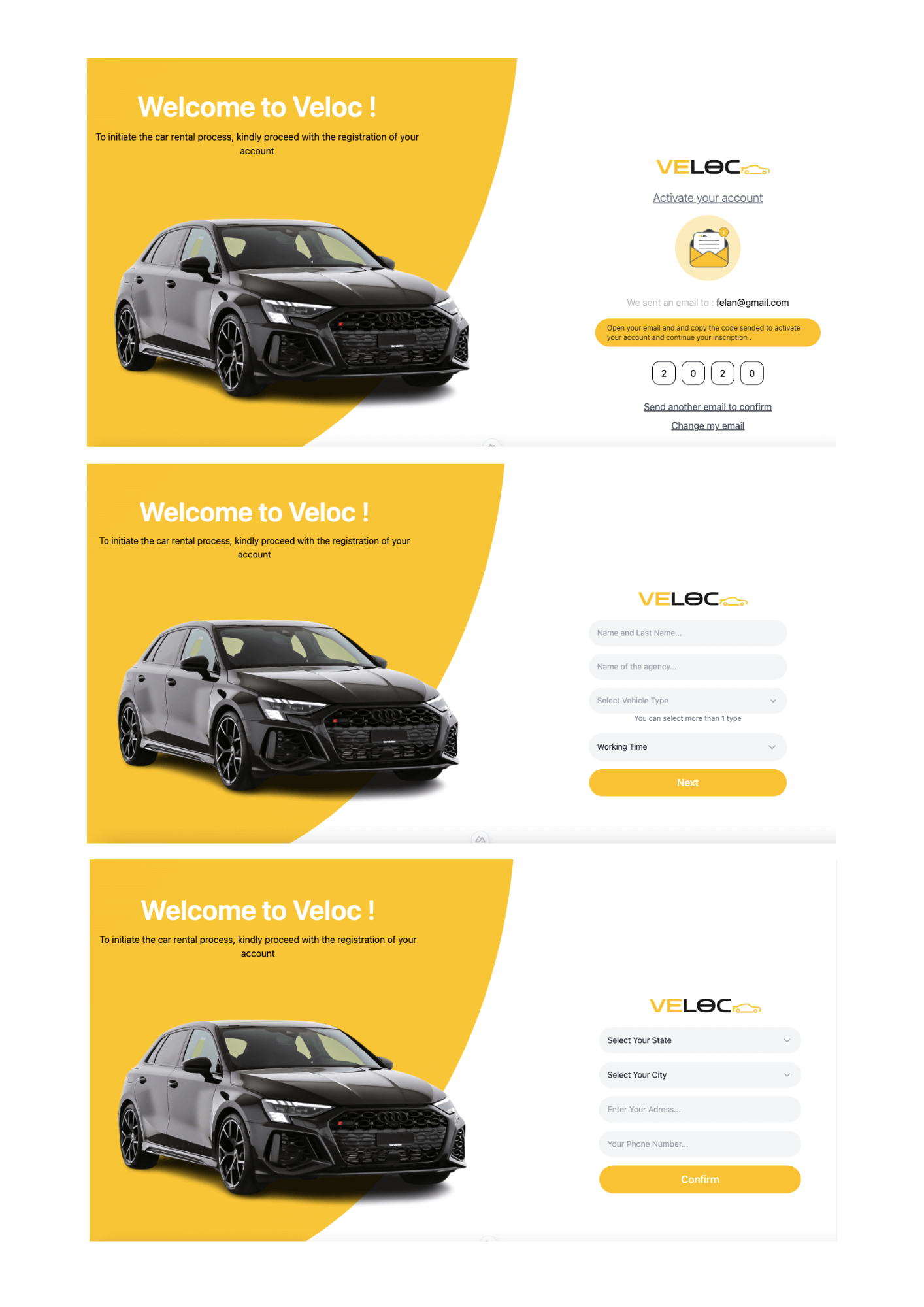 Admin dashboard Login Listing Page Screenshot